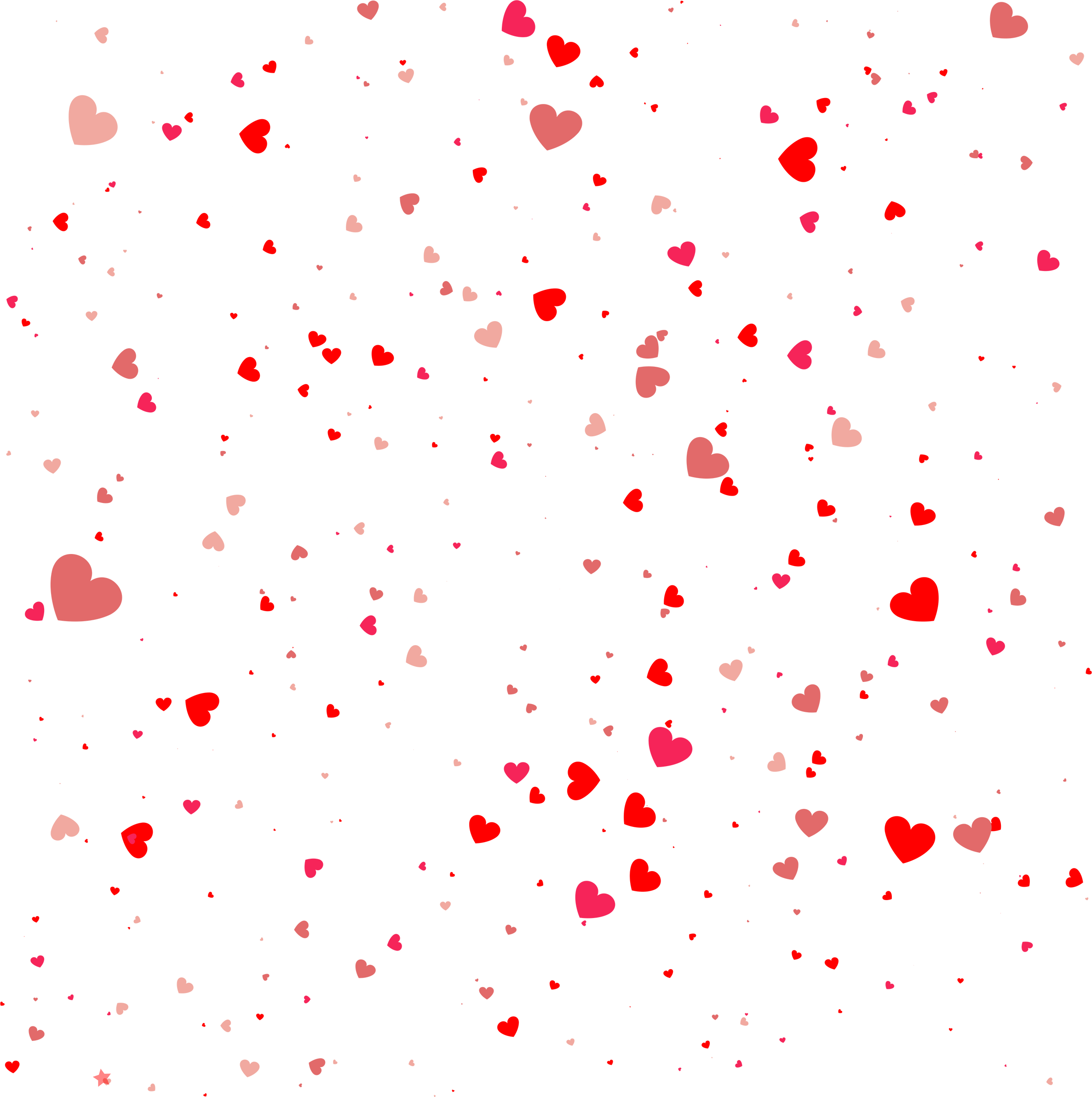 Red Heart Confetti