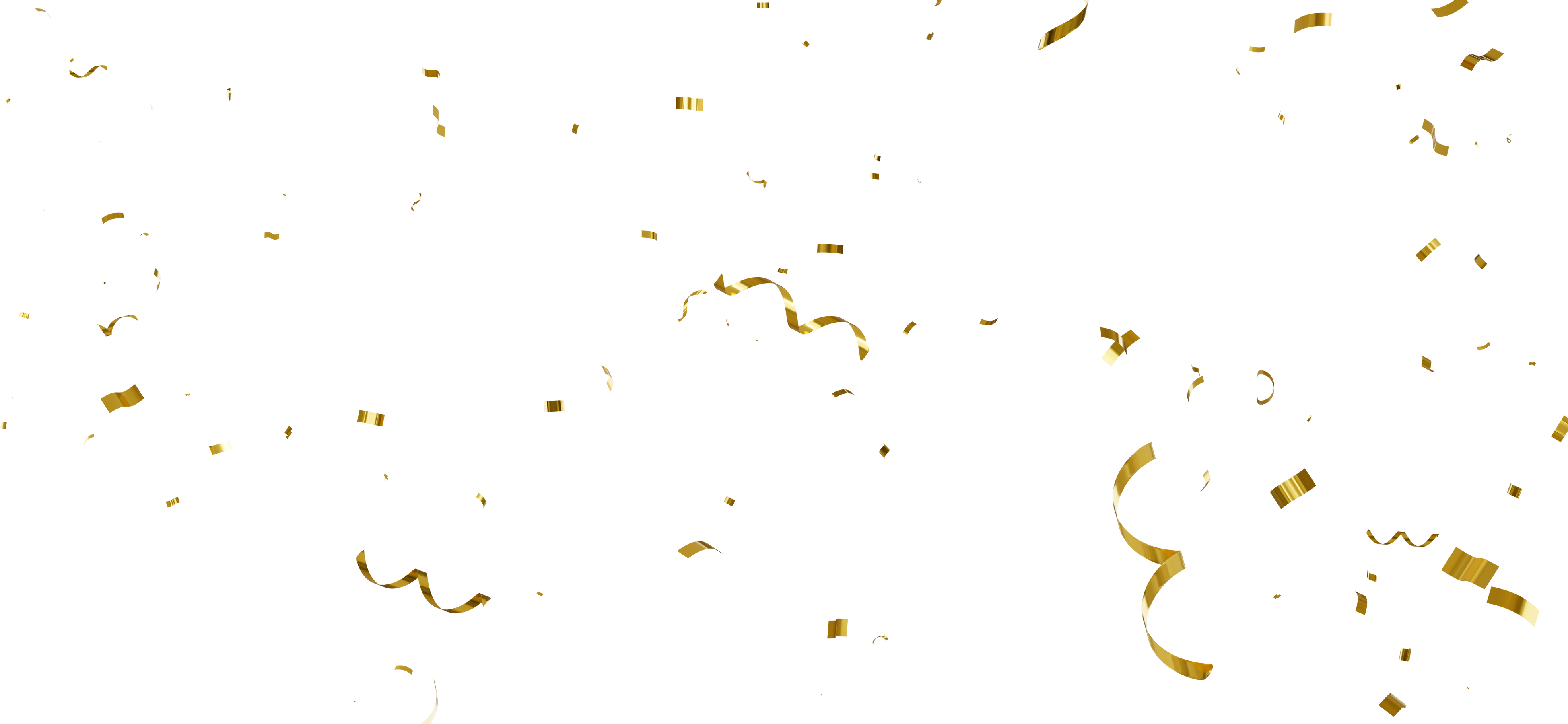 Floating Gold Confetti